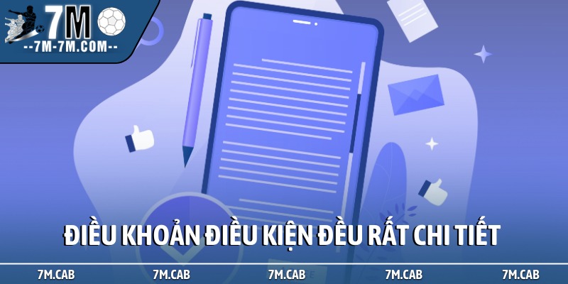 Điều khoản sử dụng đều rất chi tiết